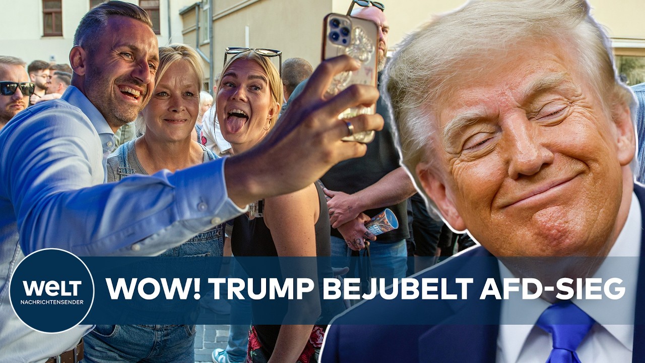 Trump AfD Glückwunsch – Donald Trump gratuliert der AfD nach Wahlerfolg in Sachsen-Anhalt – MGGA-Schriftzug auf Truth Social