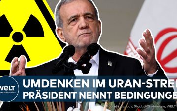 Atomstreit Iran – Iranischer Präsident Peseschkian spricht über Atomstreit und die Abgabe von hochangereichertem Uran