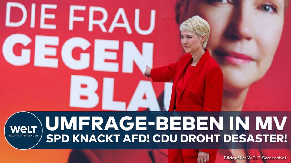 Manuela Schwesig bei einem Wahlkampfauftritt zur Landtagswahl Mecklenburg-Vorpommern vor Anhängern