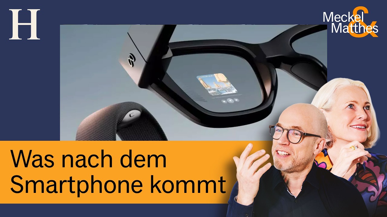 Eine moderne KI-Smartbrille auf einem Tisch – Symbol für die Post-Smartphone-Ära mit neuen KI-Devices