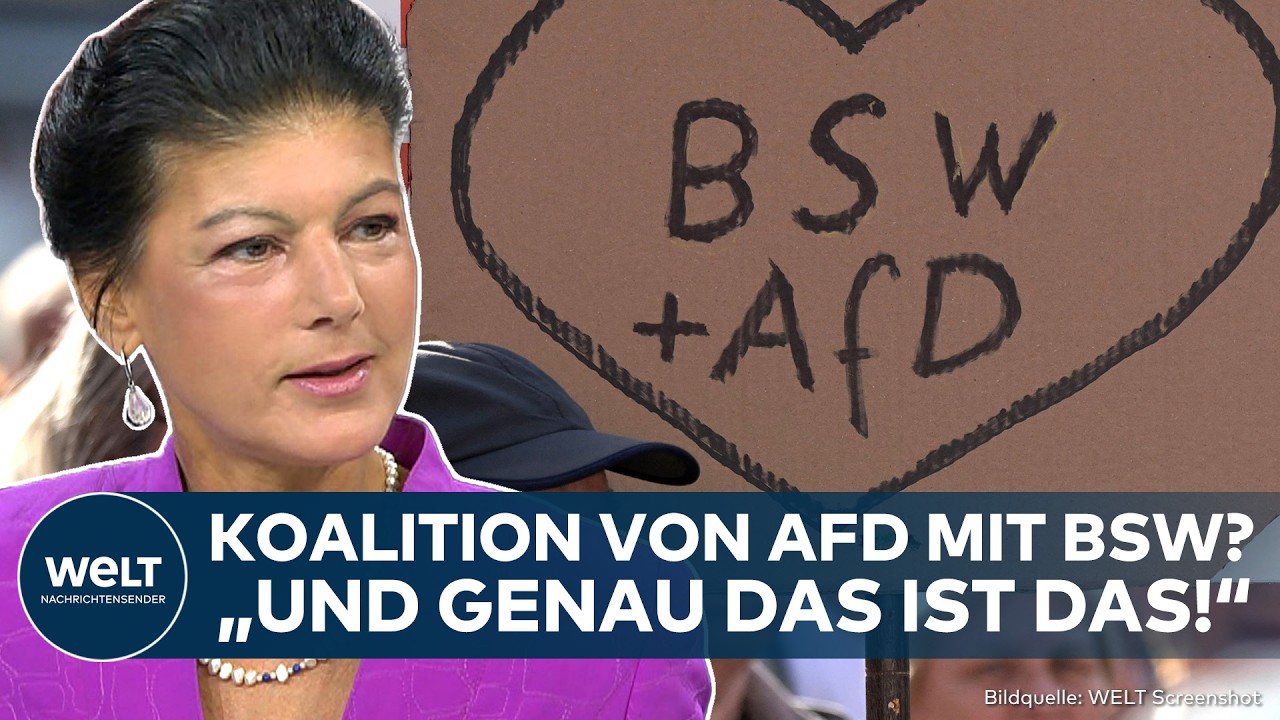 Sahra Wagenknecht spricht im Interview über BSW AfD Sachsen-Anhalt Koalitionsgespräche