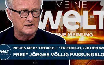 Friedrich Merz steht vor CDU-Logo nach Wahlniederlage – CDU-Krise nach Landtagswahlen