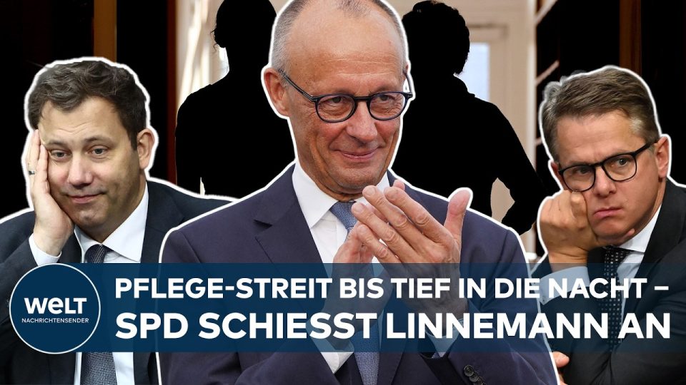 Kanzleramt Berlin bei Nacht – Schauplatz der Krisensitzung zur Pflegereform zwischen Union und SPD