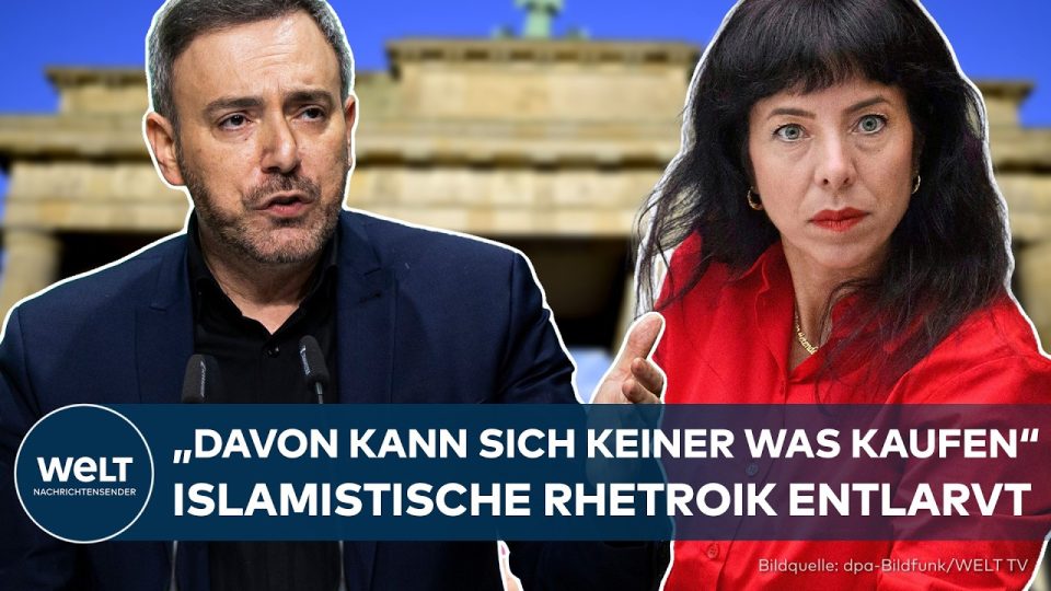 Sergey Lagodinsky (Grüne) im TV-Studio zur Berliner Koalition und Antisemitismus-Debatte