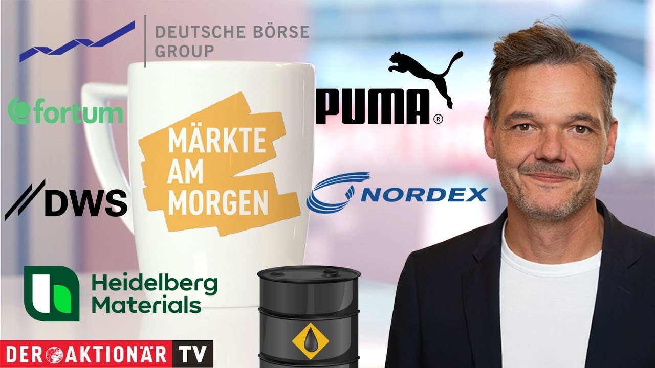 Händler an der Börse beobachten Kurse – Märkte am Morgen im Zeichen von Ölpreis und Zinsen