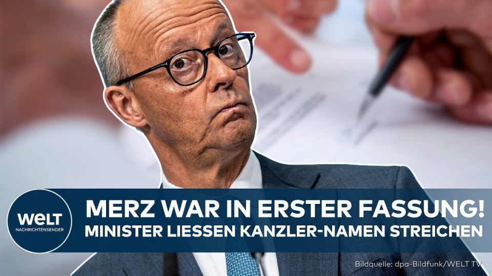 Kanzlerkrise Merz – Friedrich Merz am Rednerpult im Bundestag – Kanzlerkrise und Streit um Unterstützungsbrief der CDU-Minis…