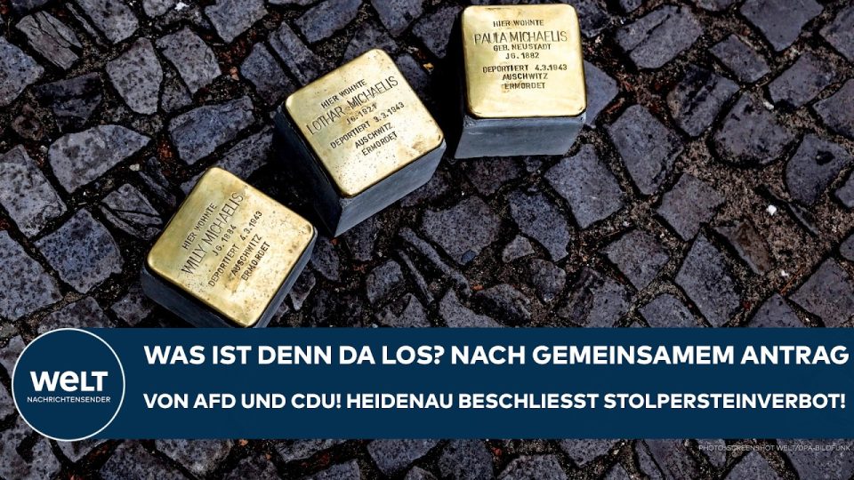 Stolpersteinverbot Heidenau – Stolpersteine im Gehweg als Gedenksteine für NS-Opfer – Stolpersteinverbot in Heidenau beschlo…