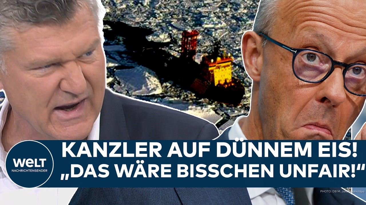 Arktische Eislandschaft mit Eisbrecherschiff – Symbol für die geopolitische Arktis-Strategie der Weltmächte