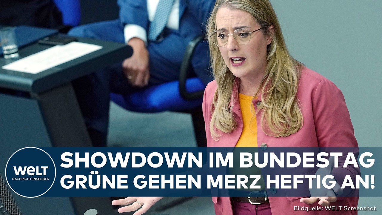 Katharina Dröge spricht im Deutschen Bundestag zum Thema AfD-Verbot nach der Wahl in Sachsen-Anhalt