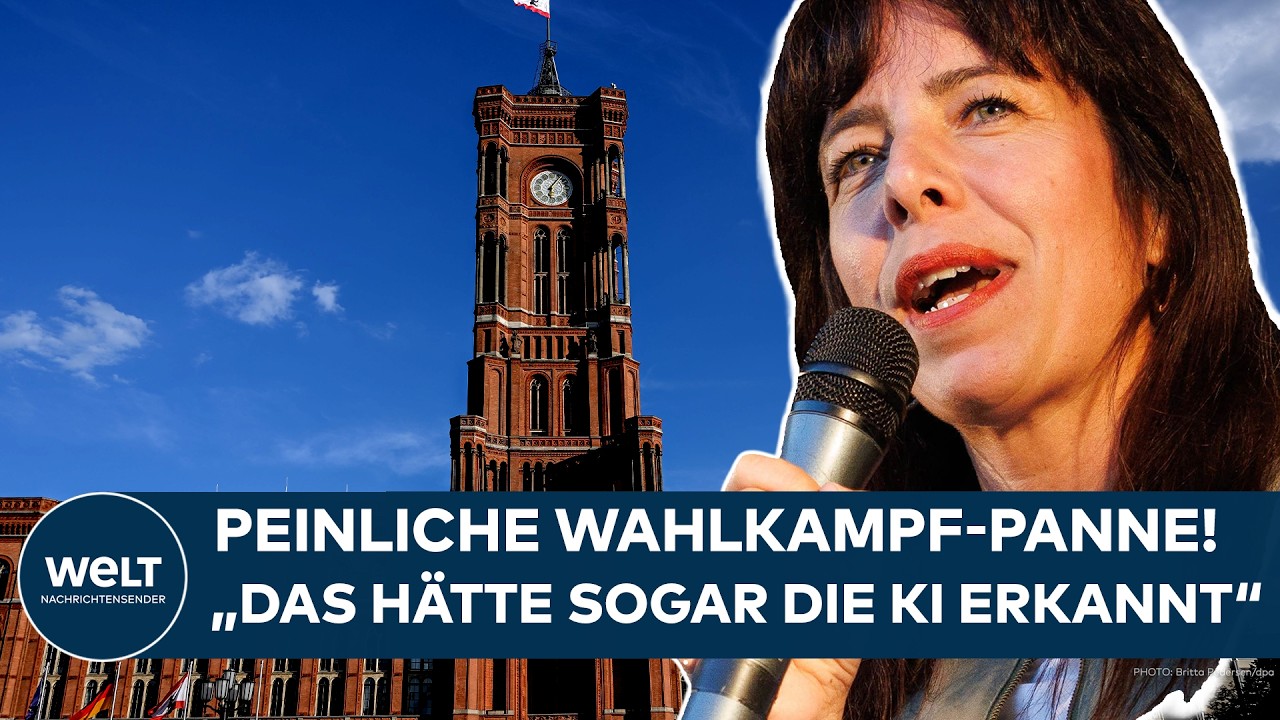 Wahlkampf-Panne Linke Berlin – Spitzenkandidatin Elif Eralp im Wahlkampf – Panne mit falschem Rathaus im Wahlkampfspot der B…