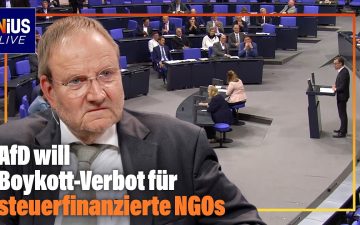 Boykottverbot NGO – AfD-Abgeordnete im Deutschen Bundestag debattieren über ein Boykottverbot für steuerfinanzierte NGOs