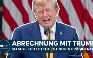 US-Wahlkampfveranstaltung zur Midterms 2026 mit Plakaten gegen Trumps Wirtschaftspolitik und steigende Inflation
