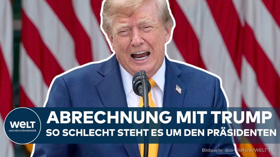 US-Wahlkampfveranstaltung zur Midterms 2026 mit Plakaten gegen Trumps Wirtschaftspolitik und steigende Inflation