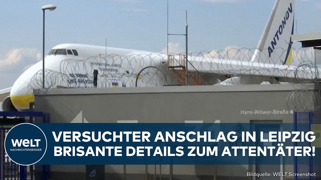 Drohnenanschlag Leipzig – Polizei sichert den Flughafen Leipzig/Halle nach dem Drohnenanschlag – mutmaßlicher GRU-Agent iden…
