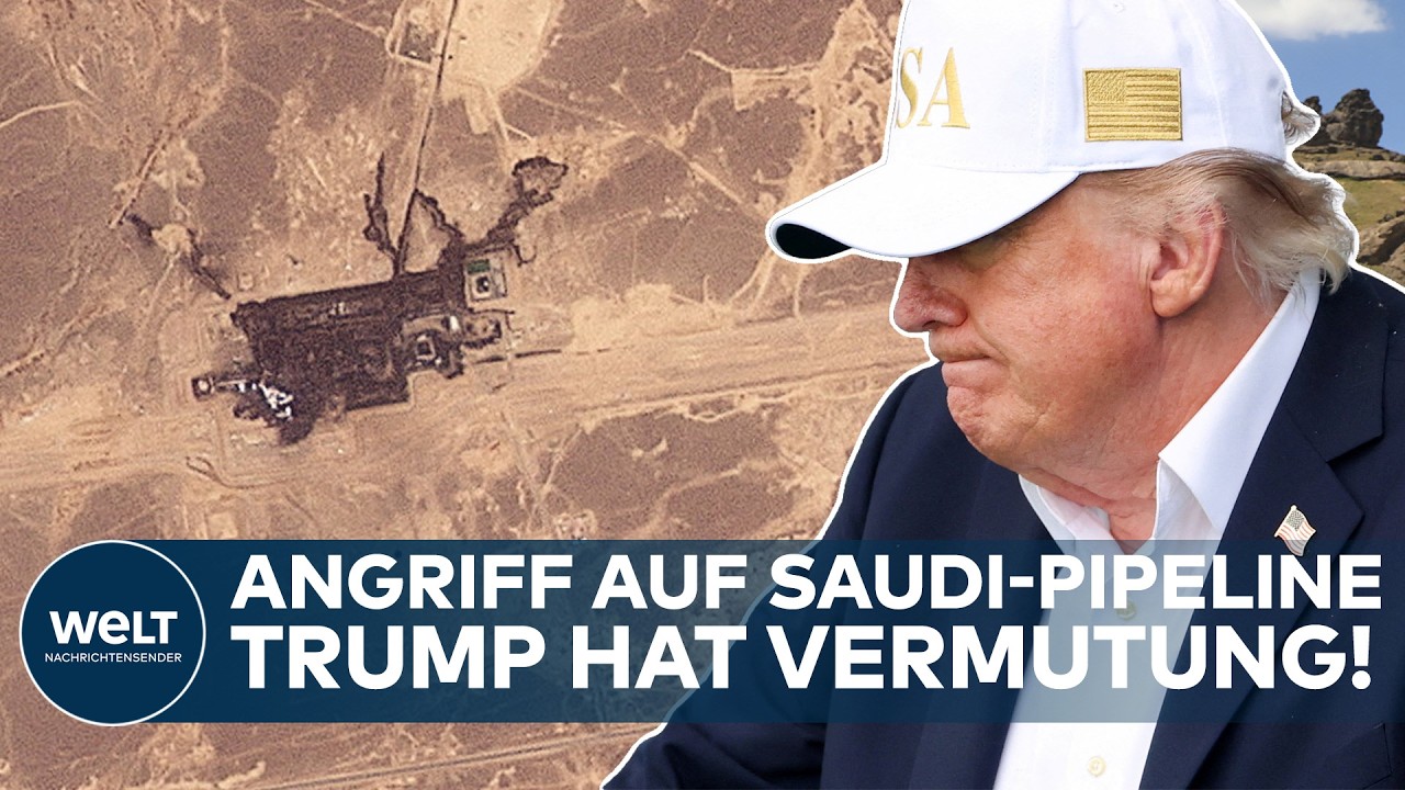 Drohnenangriff Ölpipeline – Drohnenangriff auf saudische Ölpipeline – Rauch über Energieinfrastruktur in Saudi-Arabien