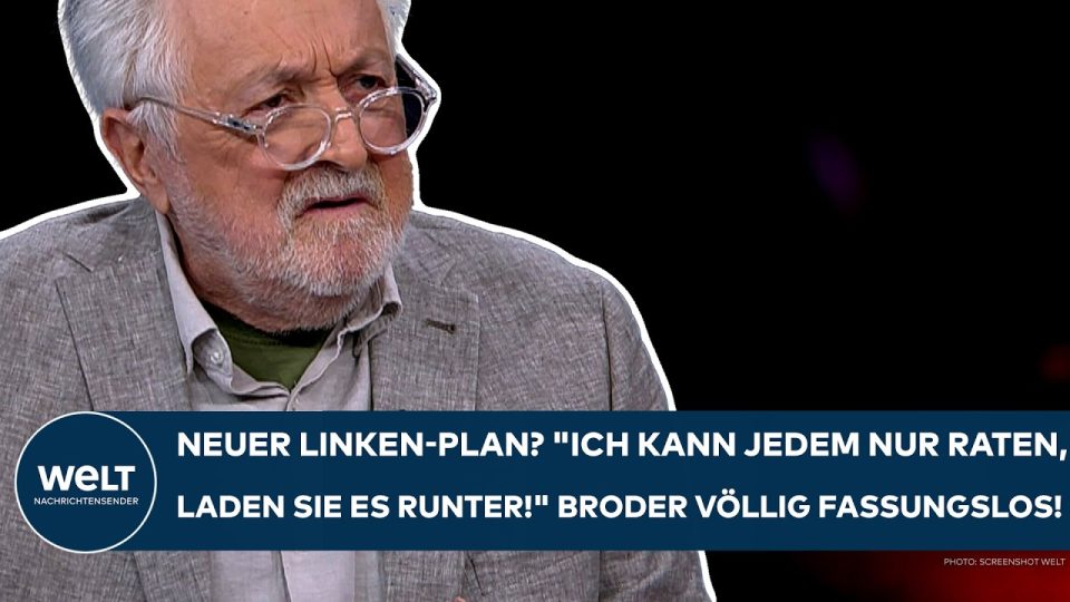 Henryk M. Broder im TV-Studio kritisiert den Linken-Plan für jüdisches Leben in Berlin