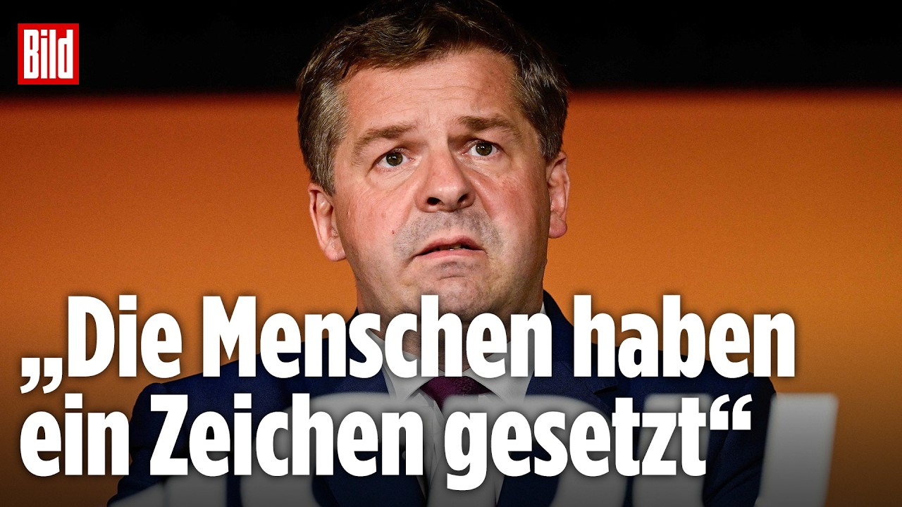 Ministerpräsident Sven Schulze (CDU) spricht nach der Landtagswahl Sachsen-Anhalt vor Mikrofonen
