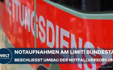 Eingang einer überfüllten Krankenhaus-Notaufnahme – Notfallversorgung Reform soll Entlastung bringen