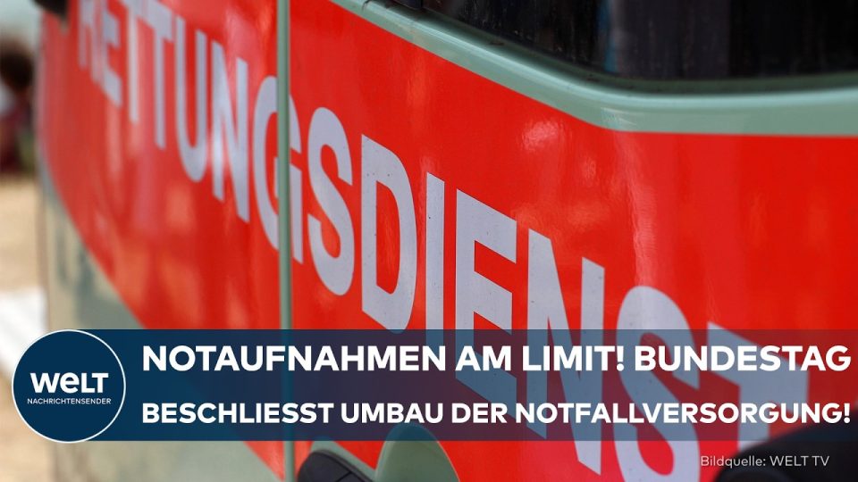Eingang einer überfüllten Krankenhaus-Notaufnahme – Notfallversorgung Reform soll Entlastung bringen