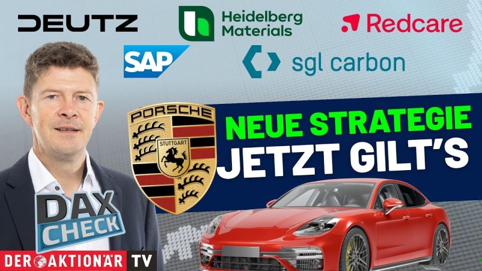 DAX-Kurstafel an der Frankfurter Börse mit sinkenden Kursen – DAX Analyse zeigt Schwäche