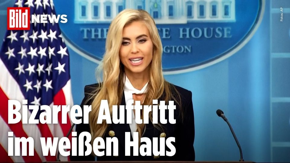 Katie Zacharia Pressesprecherin – Katie Zacharia bei ihrem ersten Auftritt als Pressesprecherin des Weißen Hauses unter Trump