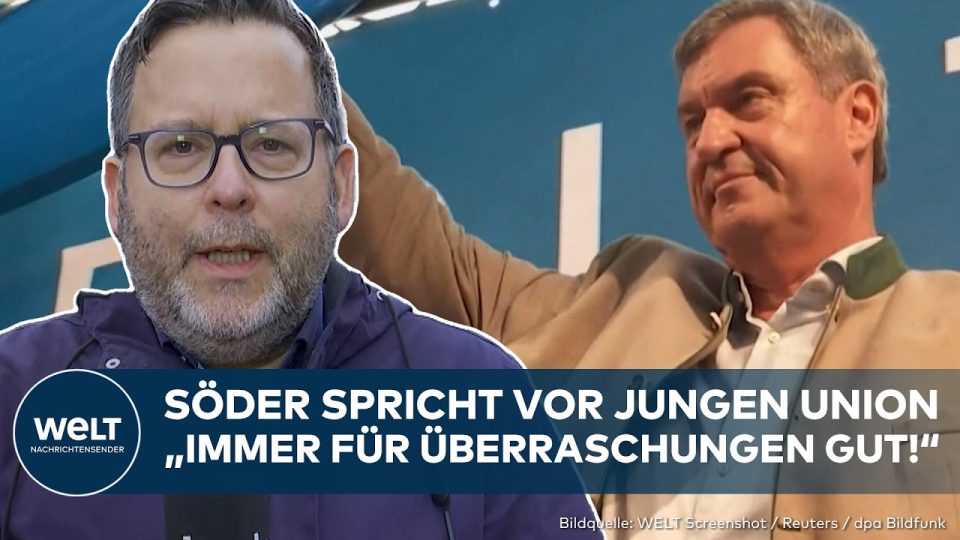 Deutschlandtag Junge Union – Markus Söder spricht beim Deutschlandtag der Jungen Union in Bonn vor Delegierten