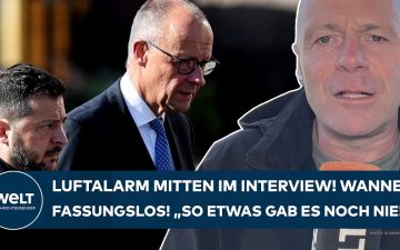 Russland Angriff Kiew – Luftalarm in Kiew während des Besuchs von Bundeskanzler Merz – Russland greift Angriff auf Brücke