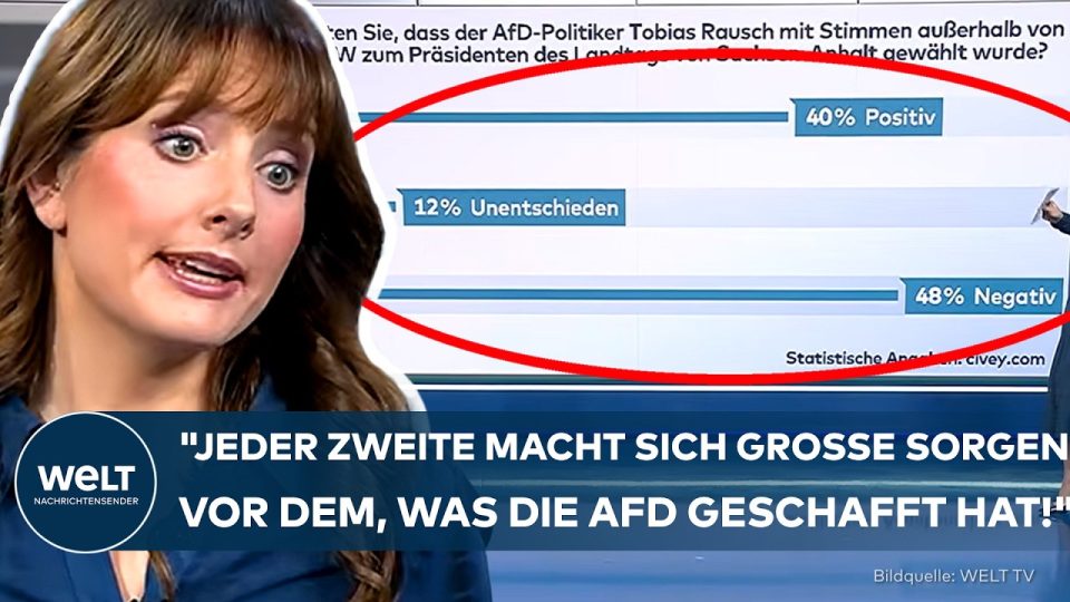 Grafik zur CWA-Umfrage über AfD-Normalisierung in Deutschland – 51 Prozent dagegen