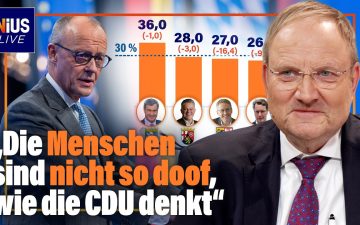 Friedrich Merz spricht auf einem CDU-Parteitag, symbolisch für den Merz-Rutsch in Umfragen aller Bundesländer