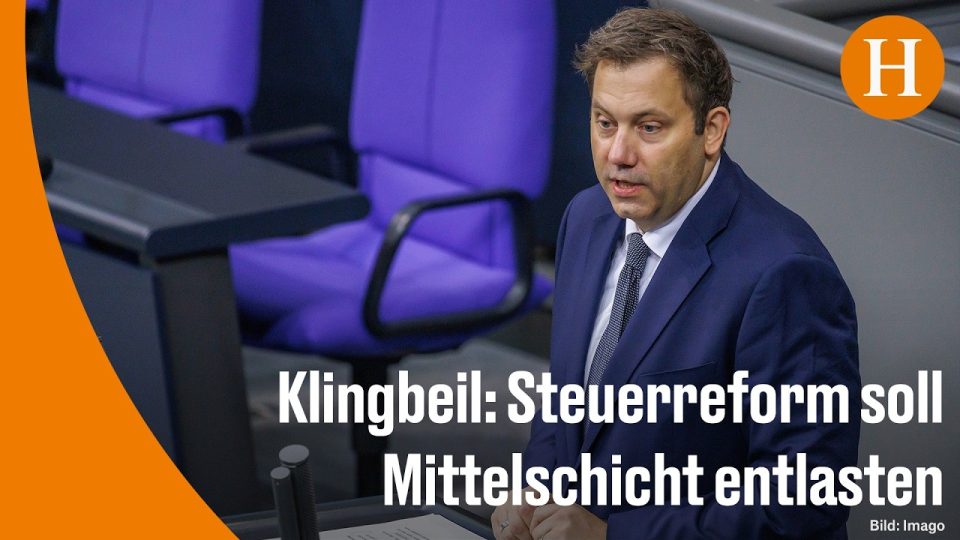 Lars Klingbeil spricht im Bundestag zur geplanten Steuerreform und Entlastung der Bürger