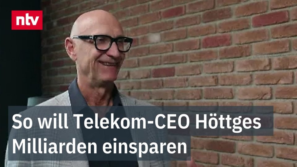 Telekom KI-Strategie – Deutsche Telekom CEO Tim Höttges erklärt die KI-Strategie des Konzerns auf einer Bühne