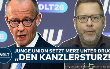 Junge Union Deutschlandtag – Friedrich Merz spricht beim Deutschlandtag der Jungen Union in Bonn vor Delegierten der CDU-Par…