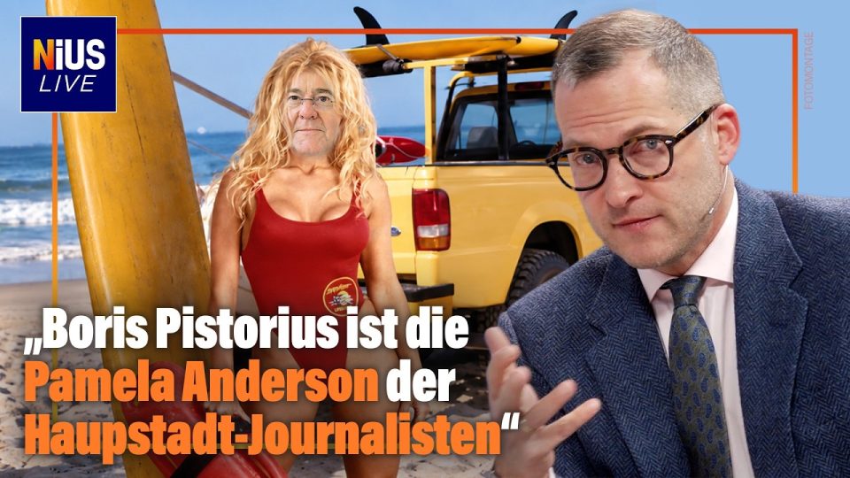 Boris Pistorius Bierkiste – Boris Pistorius steht auf einer Getränkekiste am Bebelplatz in Berlin – Bierkiste Auftritt des V…