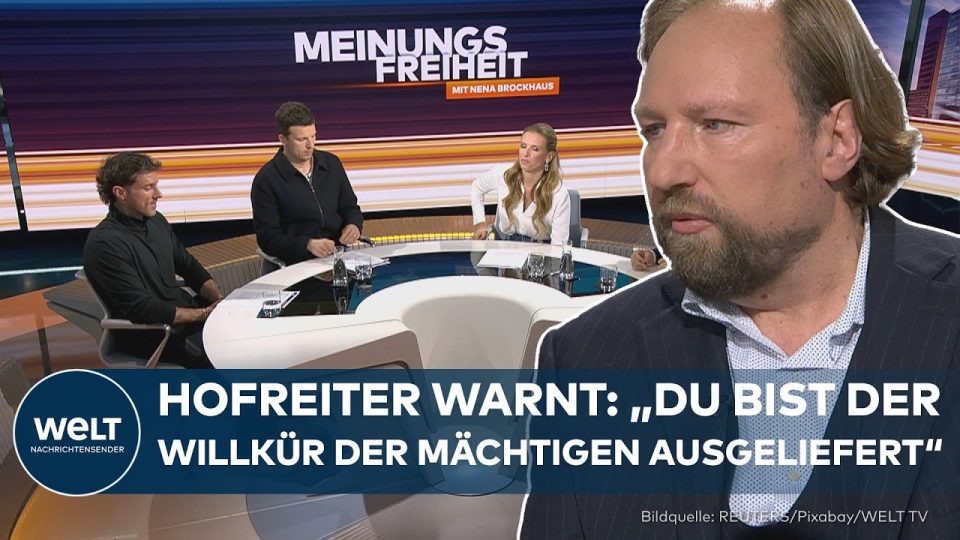 Anton Hofreiter diskutiert über Geschäfte mit Russland und wirtschaftliche Risiken ohne Rechtsstaat