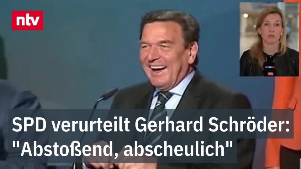 Schröder Putins Geburtstagsfeier – Gerhard Schröder auf Putins Geburtstagsfeier in Moskau – SPD-Kritik wegen Ukraine-Krieg