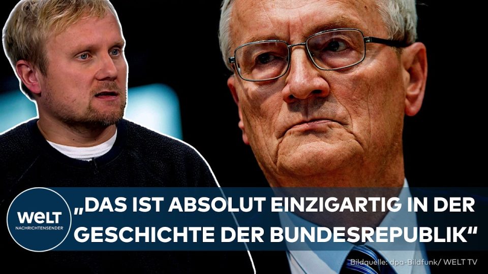 Porträt eines ehemaligen BND-Chefs vor dem Gebäude des Bundesnachrichtendienstes – BND-Skandal August Hanning
