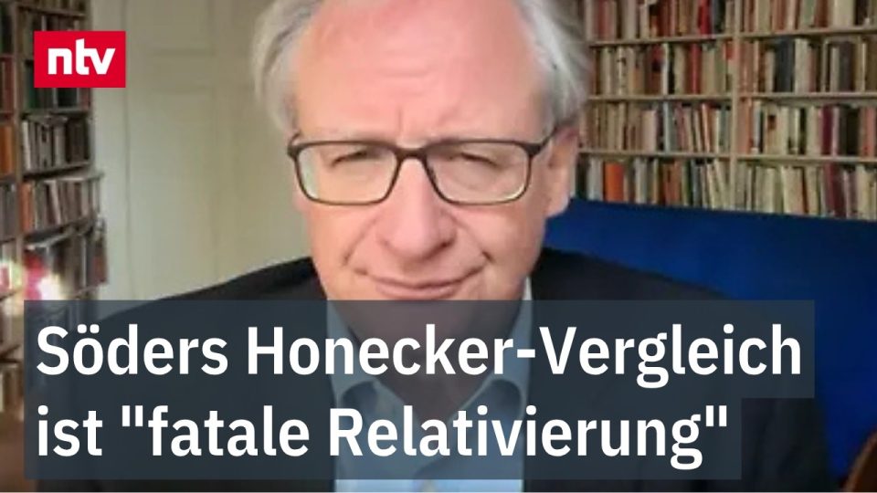 Politikwissenschaftler Albrecht von Lucke kommentiert Söders Forderung nach einer Brandmauer gegen Links im TV-Interview
