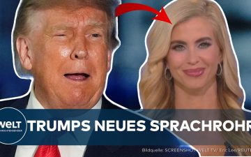 Sprecherin Weißes Haus – Katie Zachariah, neue Sprecherin des Weißen Hauses unter US-Präsident Donald Trump, beim Pressebrie…