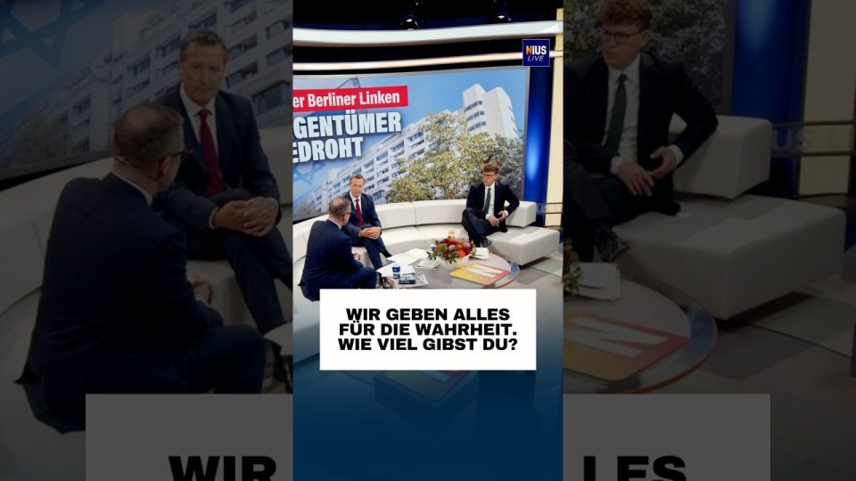 NIUS News Live Logo und Moderationsstudio – Deutschlands Morning Show für unabhängigen Journalismus