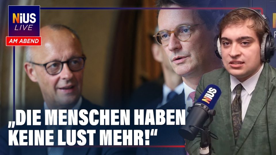 Hendrik Wüst bei einer Pressekonferenz in Düsseldorf – NRW-Umfrage CDU bricht auf 26 Prozent ein