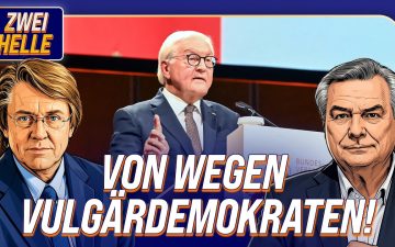 Bundespräsident Frank-Walter Steinmeier am Rednerpult – Debatte um den Begriff Vulgärdemokraten