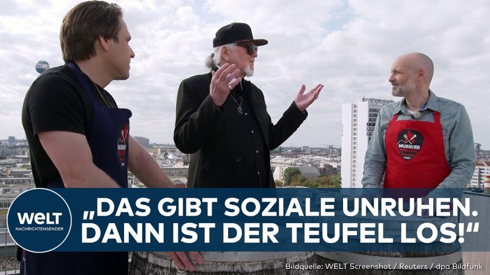 Joachim Witt beim MusikerGrillen von WELT – der Künstler spricht über KI, Karriere und soziale Unruhen