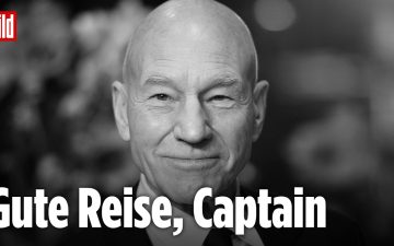 Porträt von Patrick Stewart alias Captain Jean-Luc Picard – Patrick Stewart gestorben im Alter von 86 Jahren