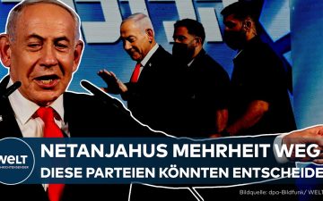 Benjamin Netanjahu bei einer Pressekonferenz nach der Israel-Wahl ohne Regierungsmehrheit