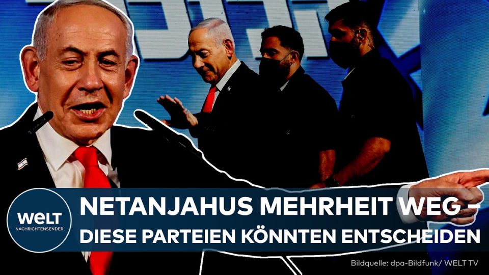Benjamin Netanjahu bei einer Pressekonferenz nach der Israel-Wahl ohne Regierungsmehrheit