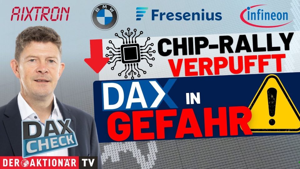 DAX-Kurstafel mit fallenden Kursen – DAX Analyse zu Aixtron, BMW, Infineon und SAP am 1. Oktober