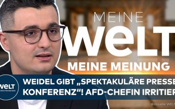 Alice Weidel EU-Reform – Alice Weidel bei einer Pressekonferenz in Straßburg zur EU-Reform der AfD