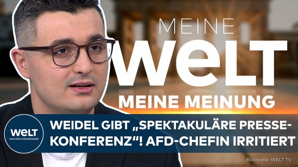 Alice Weidel EU-Reform – Alice Weidel bei einer Pressekonferenz in Straßburg zur EU-Reform der AfD