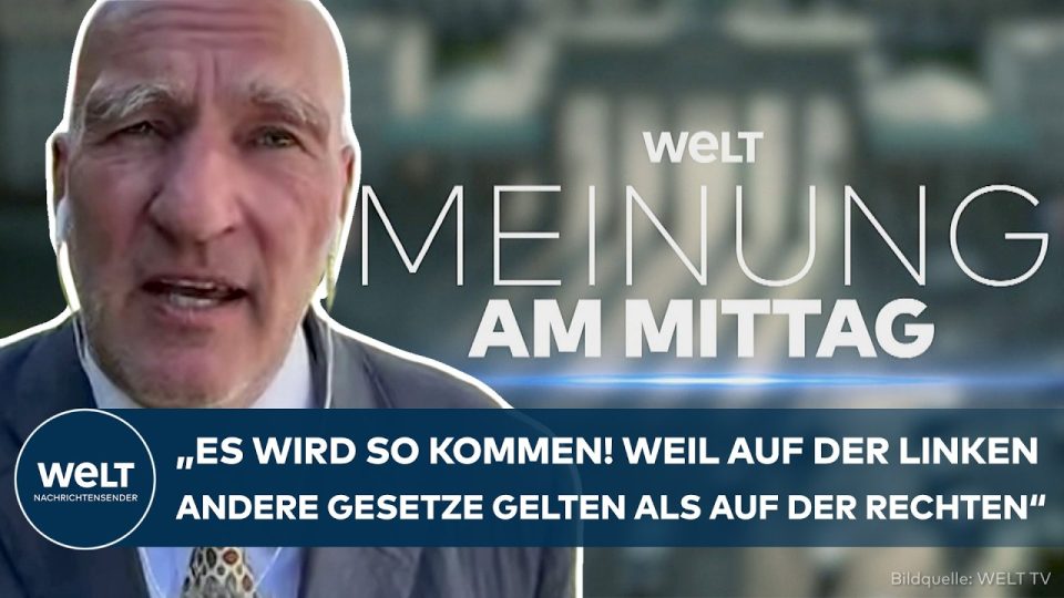 Berliner Stadtsilhouette mit politischen Parteisymbolen – Berliner Koalition aus Linkspartei, SPD und Grünen in Sondierung