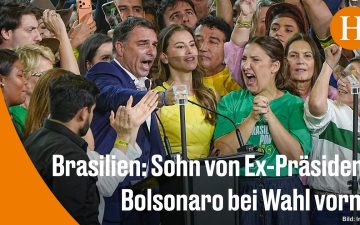 Brasilien Stichwahl – Wahlkampfszene in Brasilien zur Stichwahl zwischen Flavio Bolsonaro und Lula da Silva